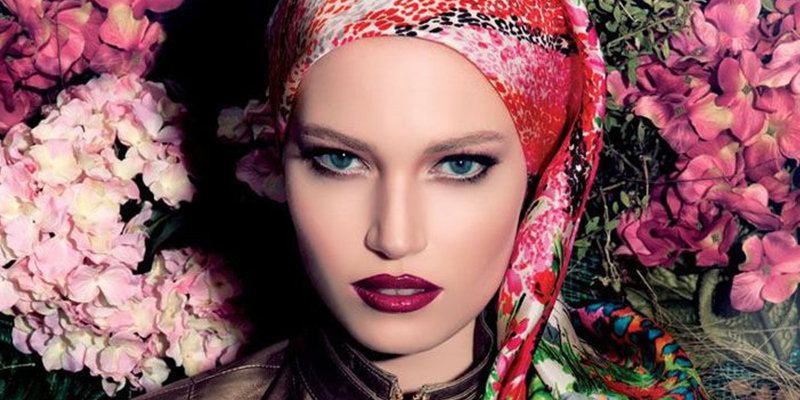 Цветочная тема платка